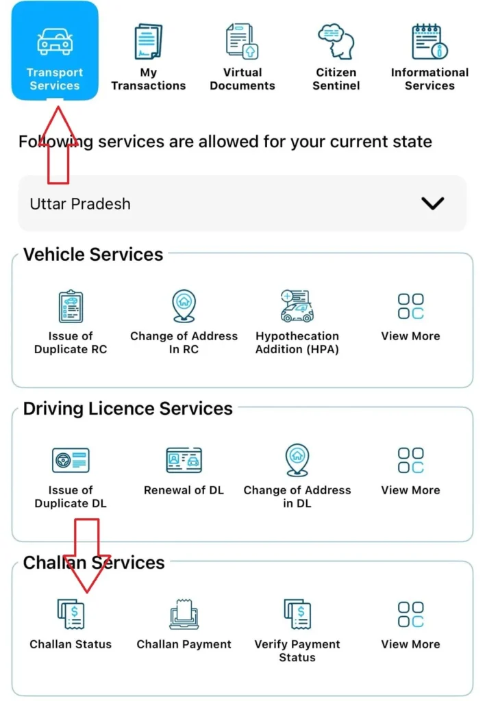 eChallan-mParivahan